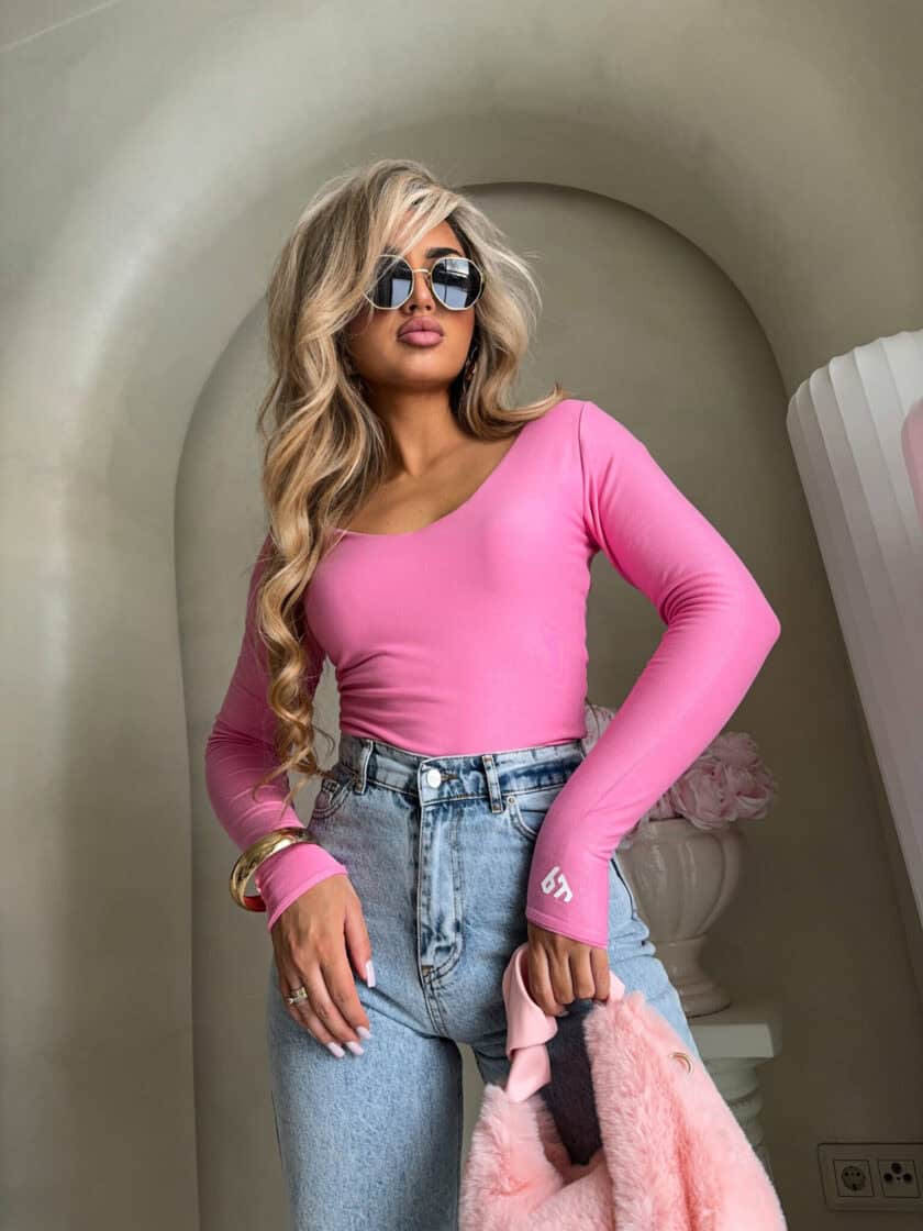 Bluzka VENEZIA - różowa - obrazek 12