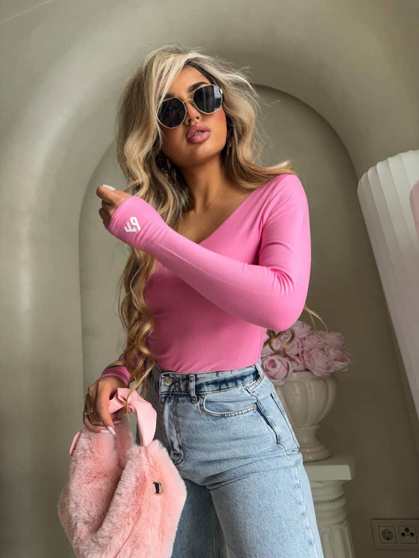 Bluzka VENEZIA - różowa - obrazek 8