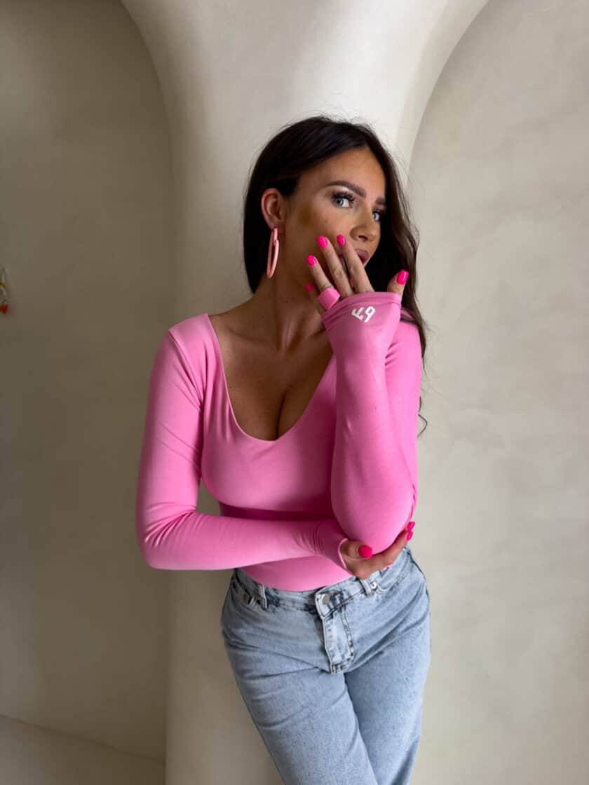 Bluzka VENEZIA - różowa - obrazek 3