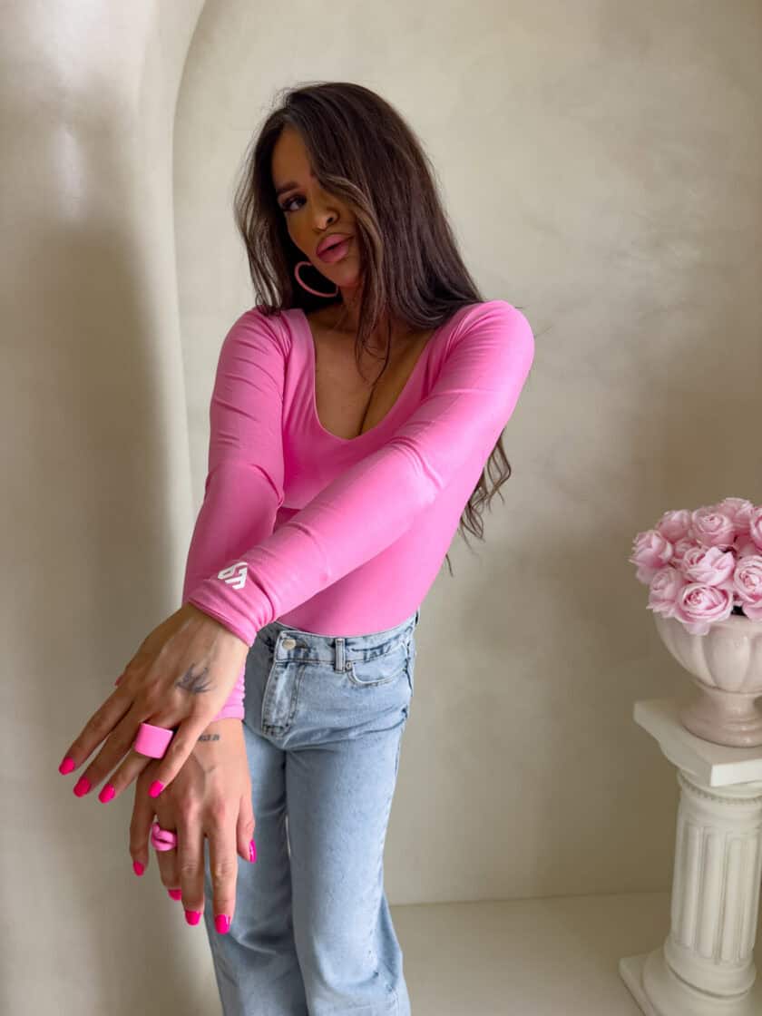 Bluzka VENEZIA - różowa - obrazek 4