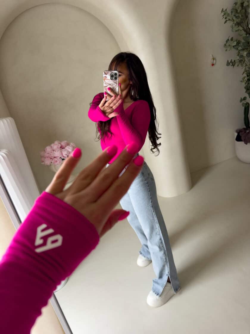 Bluzka VENEZIA - fuksja - obrazek 3