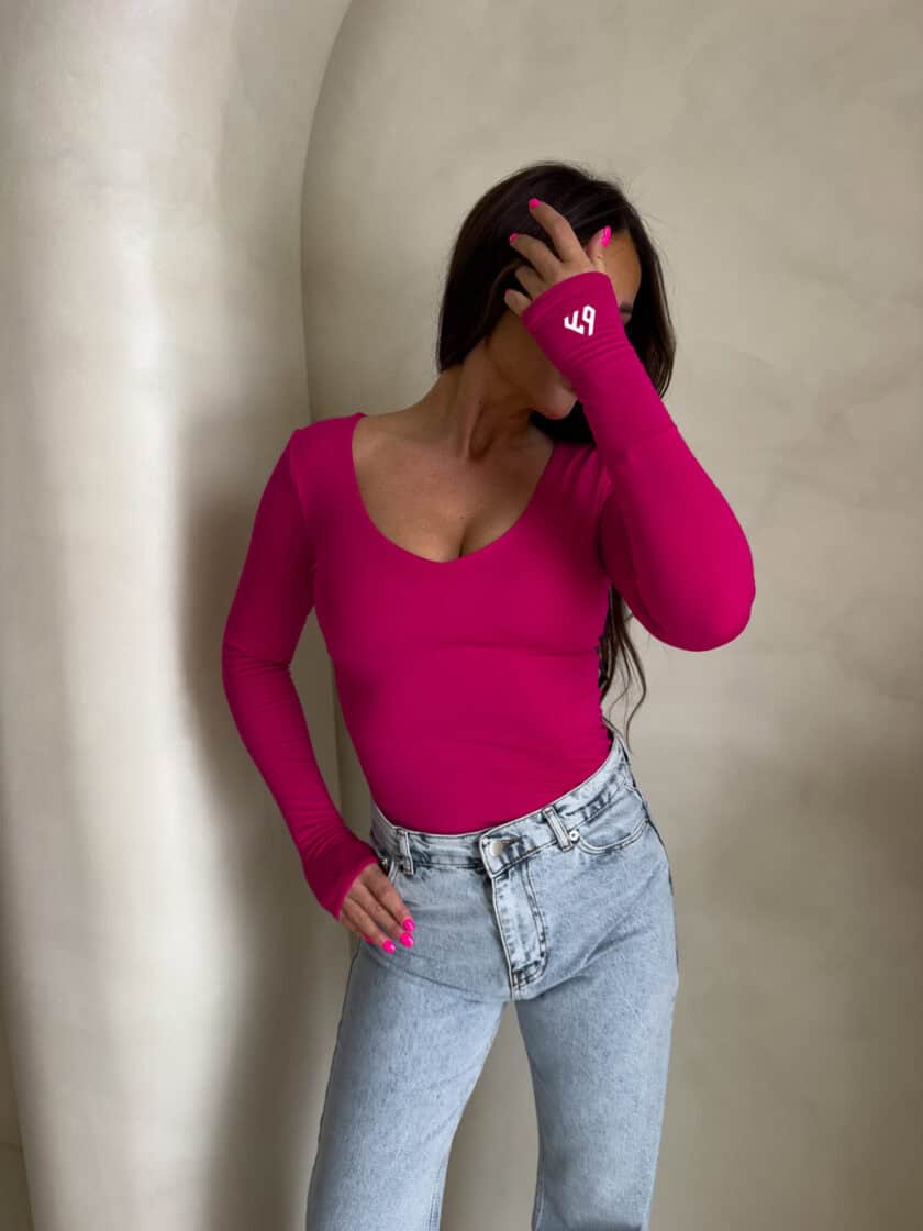 Bluzka VENEZIA - fuksja - obrazek 9