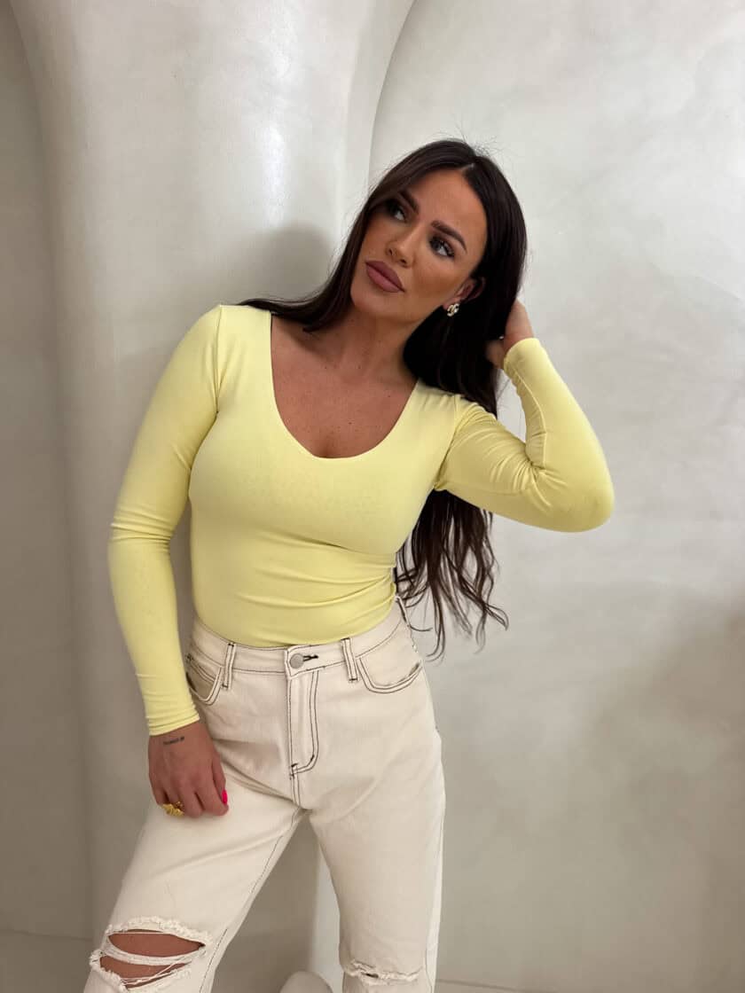 Bluzka VENEZIA - bananowa - obrazek 3