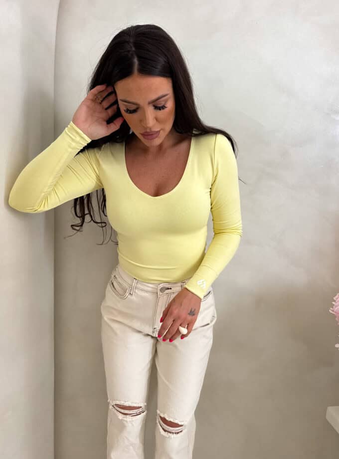 Bluzka VENEZIA - bananowa