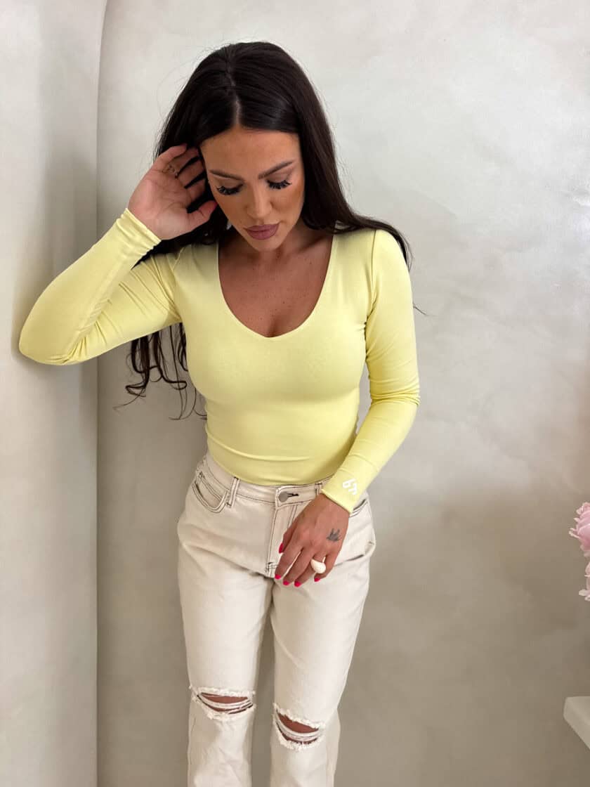 Bluzka VENEZIA - bananowa