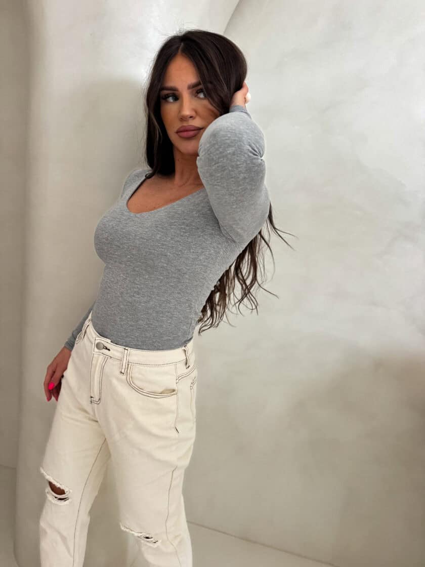 Bluzka VENEZIA - szara - obrazek 12