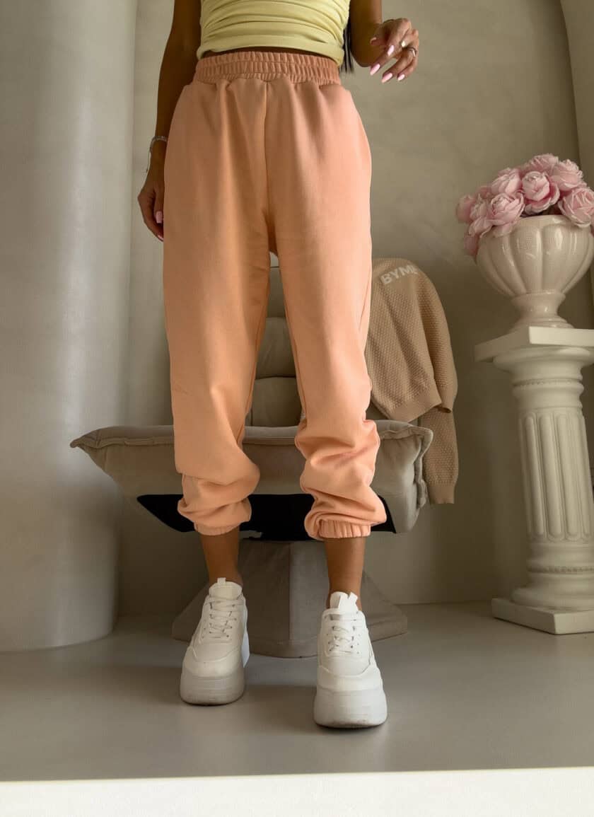 Spodnie dresowe CLASSIC - morelowe - obrazek 12