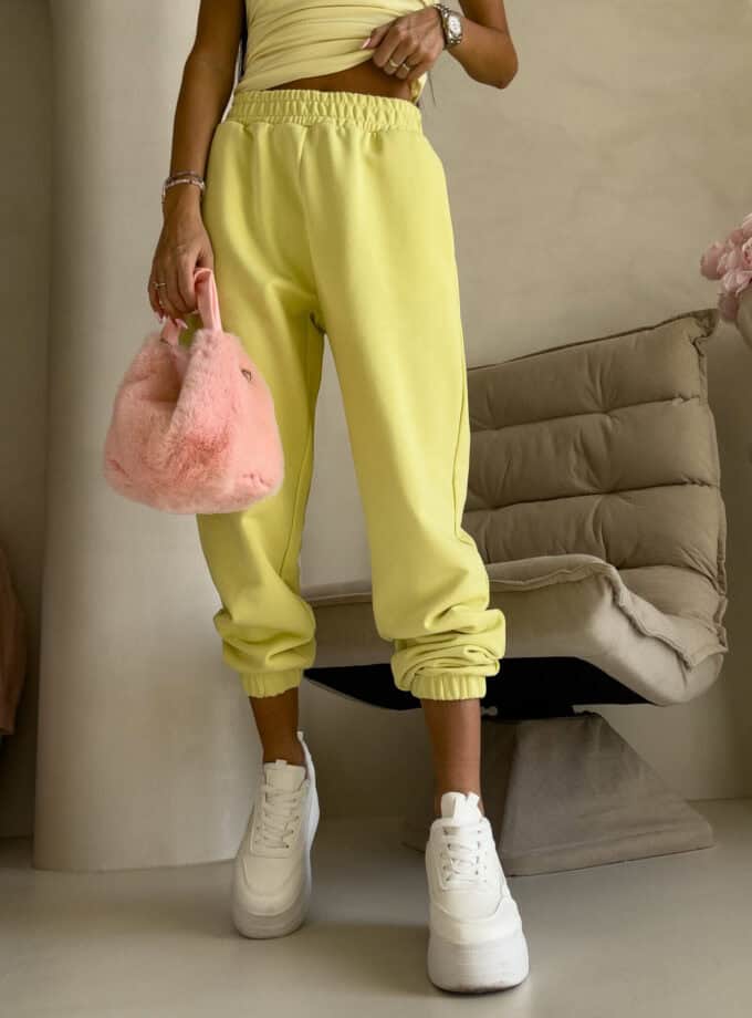 Spodnie dresowe CLASSIC - cytrynowe