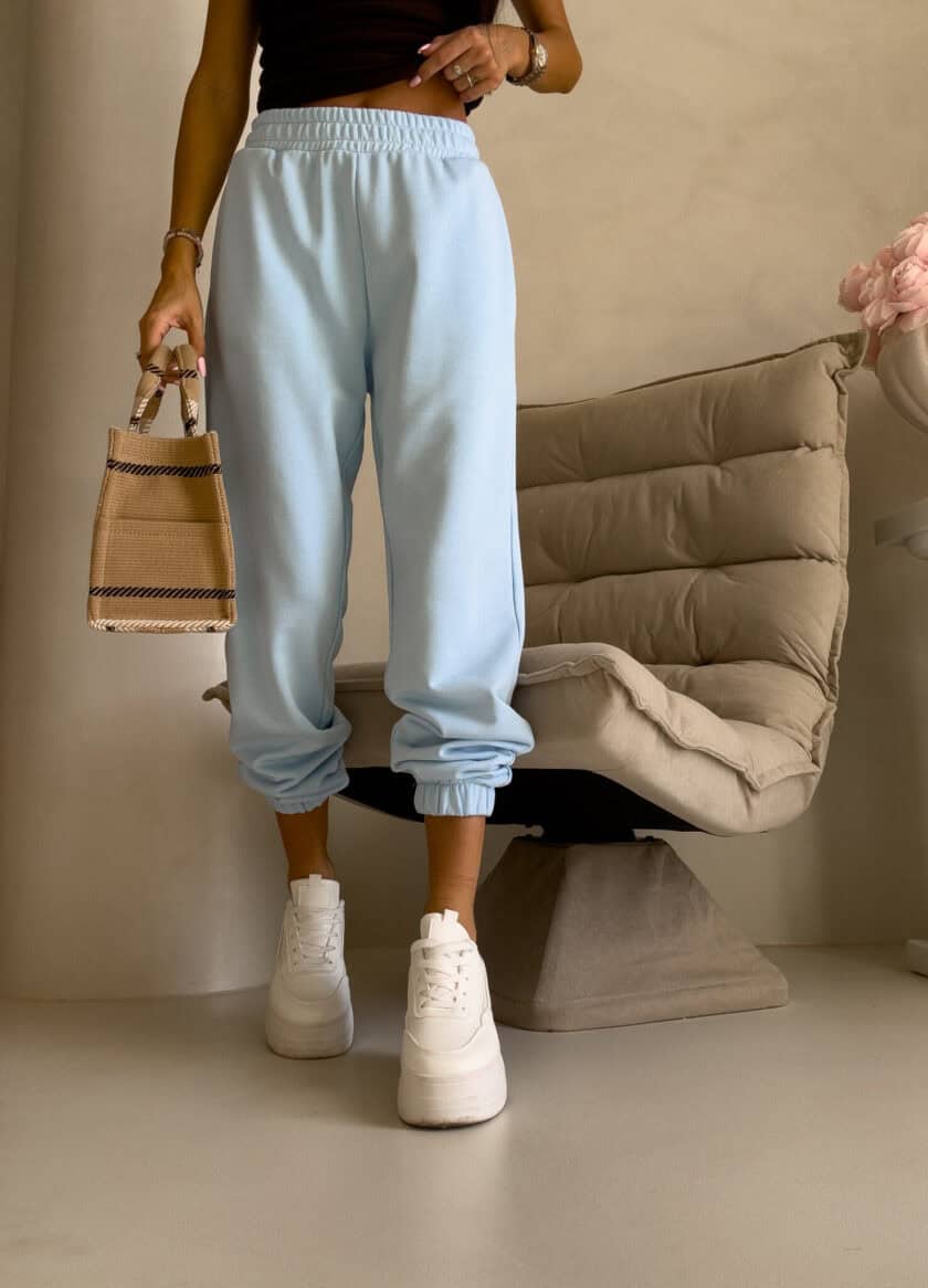 Spodnie dresowe CLASSIC - baby blue - obrazek 16