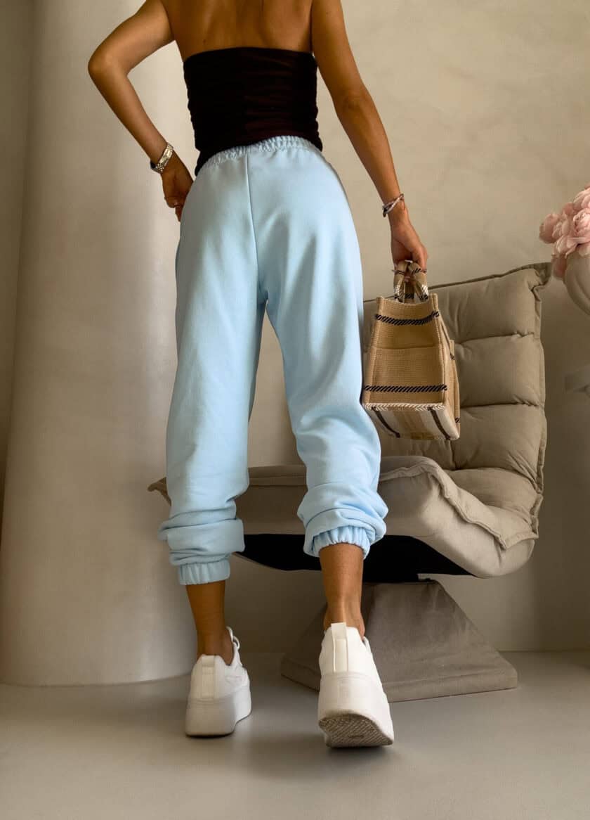 Spodnie dresowe CLASSIC - baby blue - obrazek 6