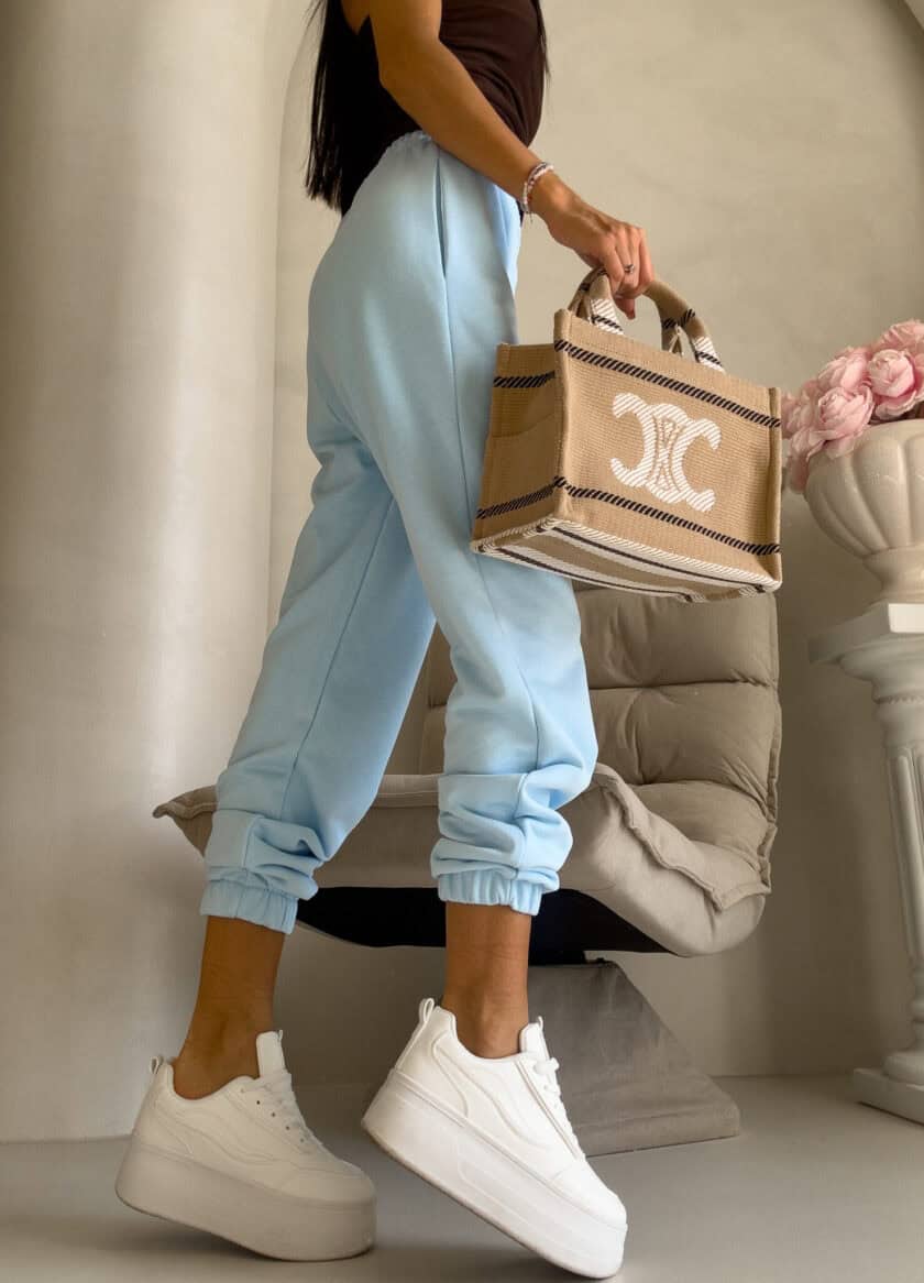 Spodnie dresowe CLASSIC - baby blue - obrazek 13