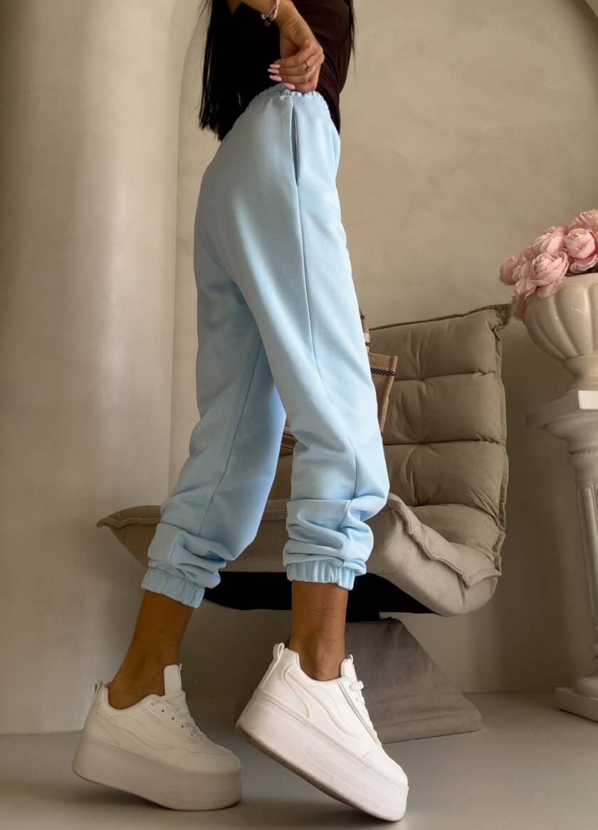 Spodnie dresowe CLASSIC - baby blue - obrazek 14