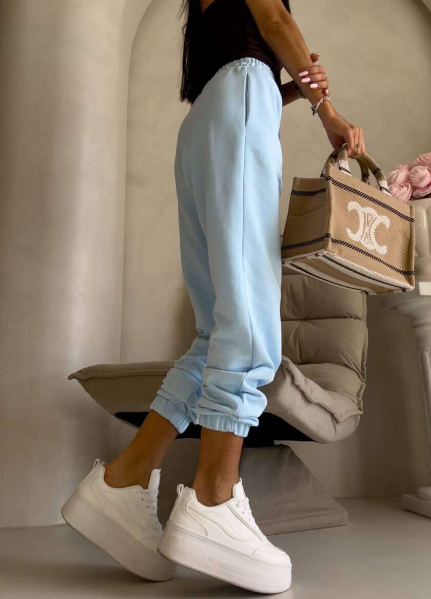 Spodnie dresowe CLASSIC - baby blue - obrazek 15