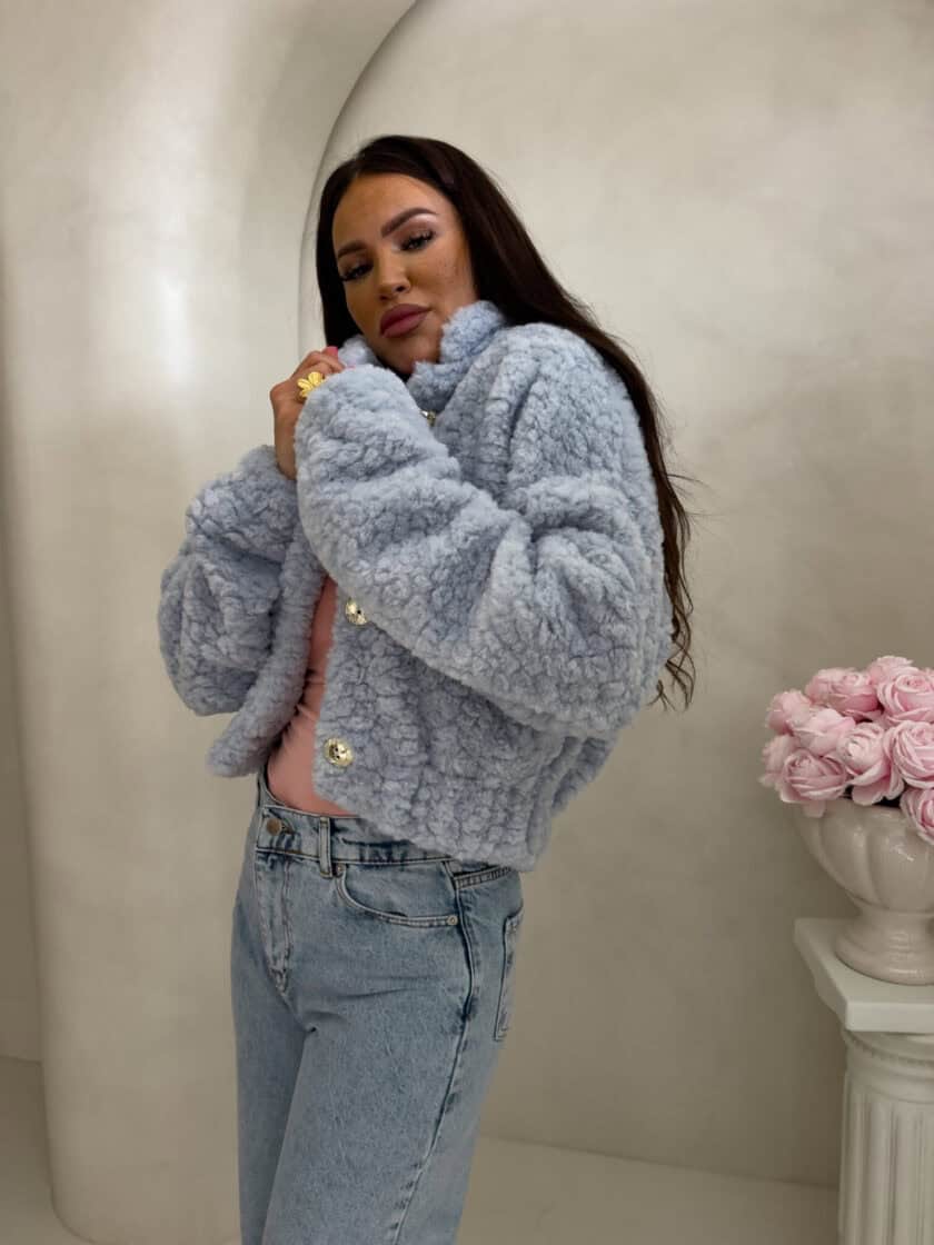 Kurtka bomberka CLOUDY – baby blue - obrazek 18