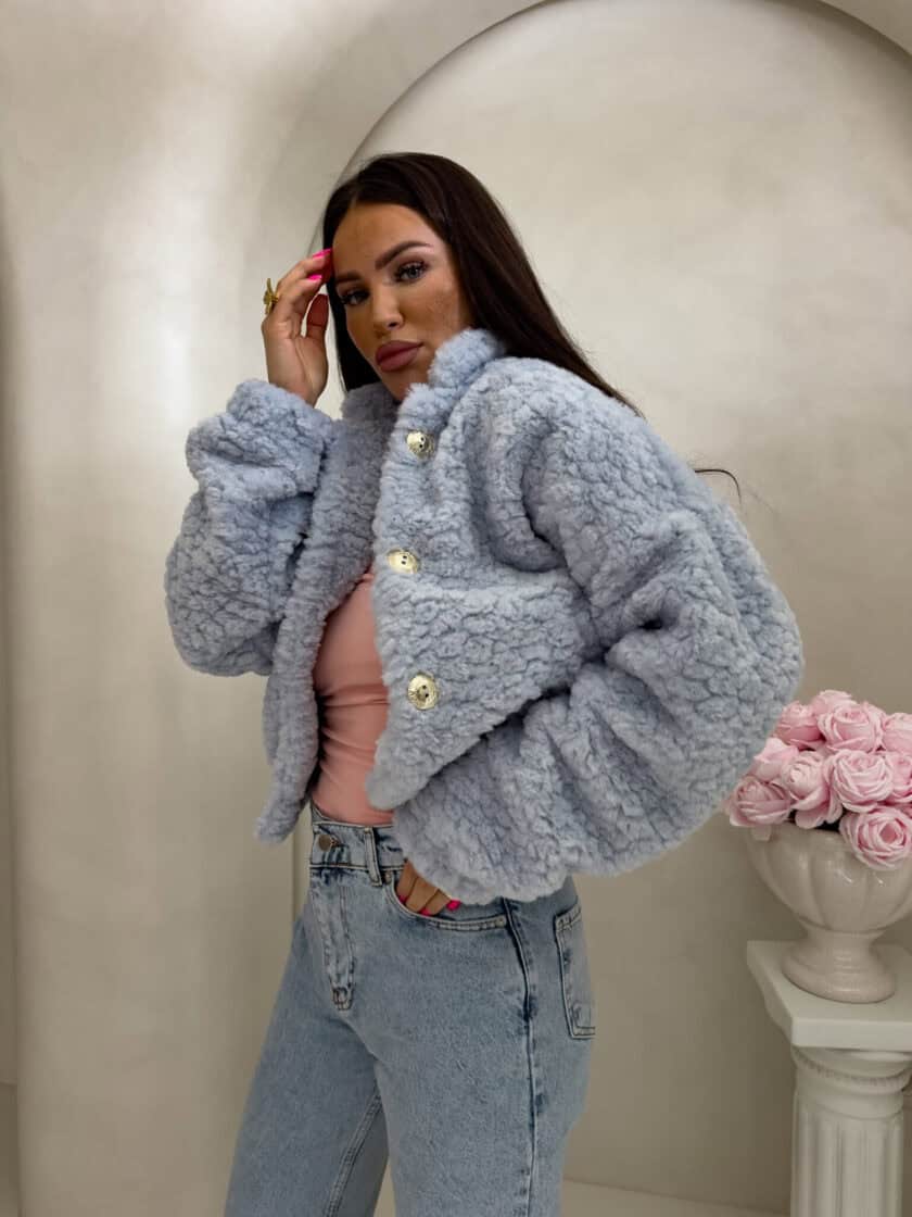 Kurtka bomberka CLOUDY – baby blue - obrazek 19