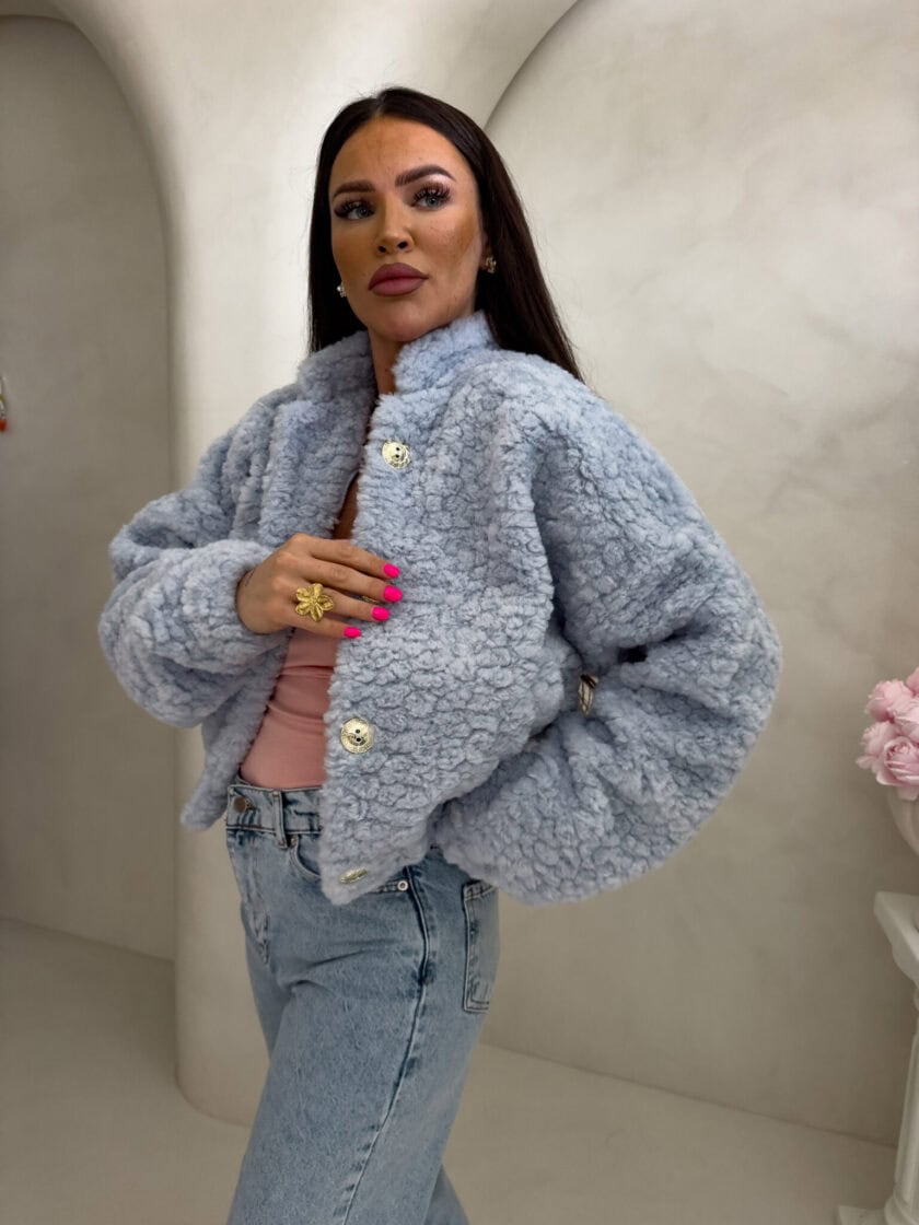 Kurtka bomberka CLOUDY – baby blue - obrazek 20