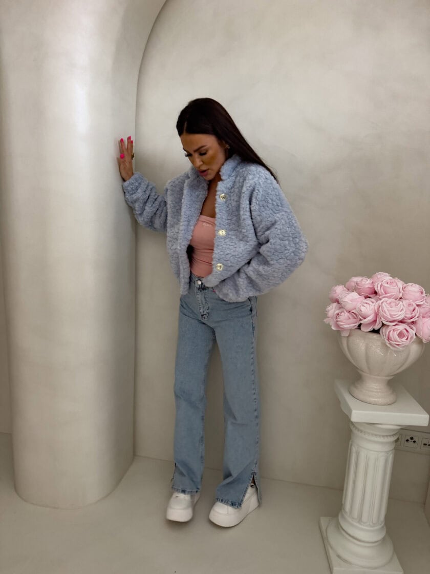 Kurtka bomberka CLOUDY – baby blue - obrazek 15