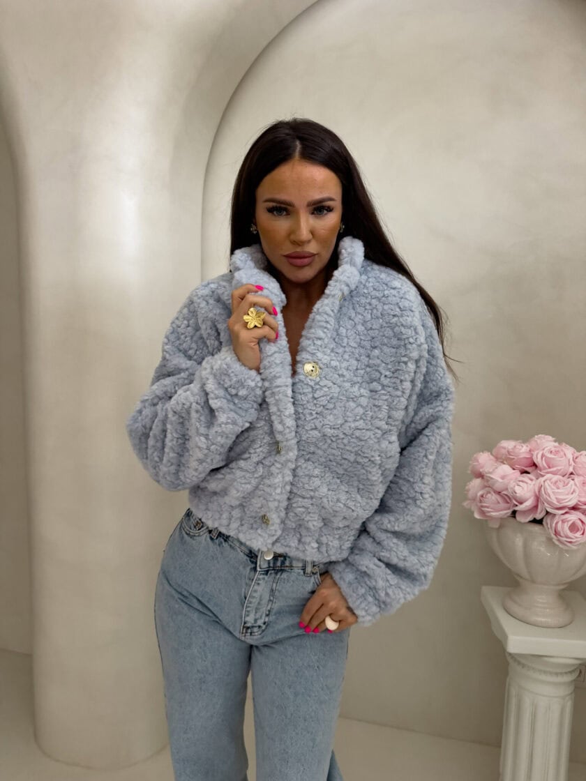 Kurtka bomberka CLOUDY – baby blue