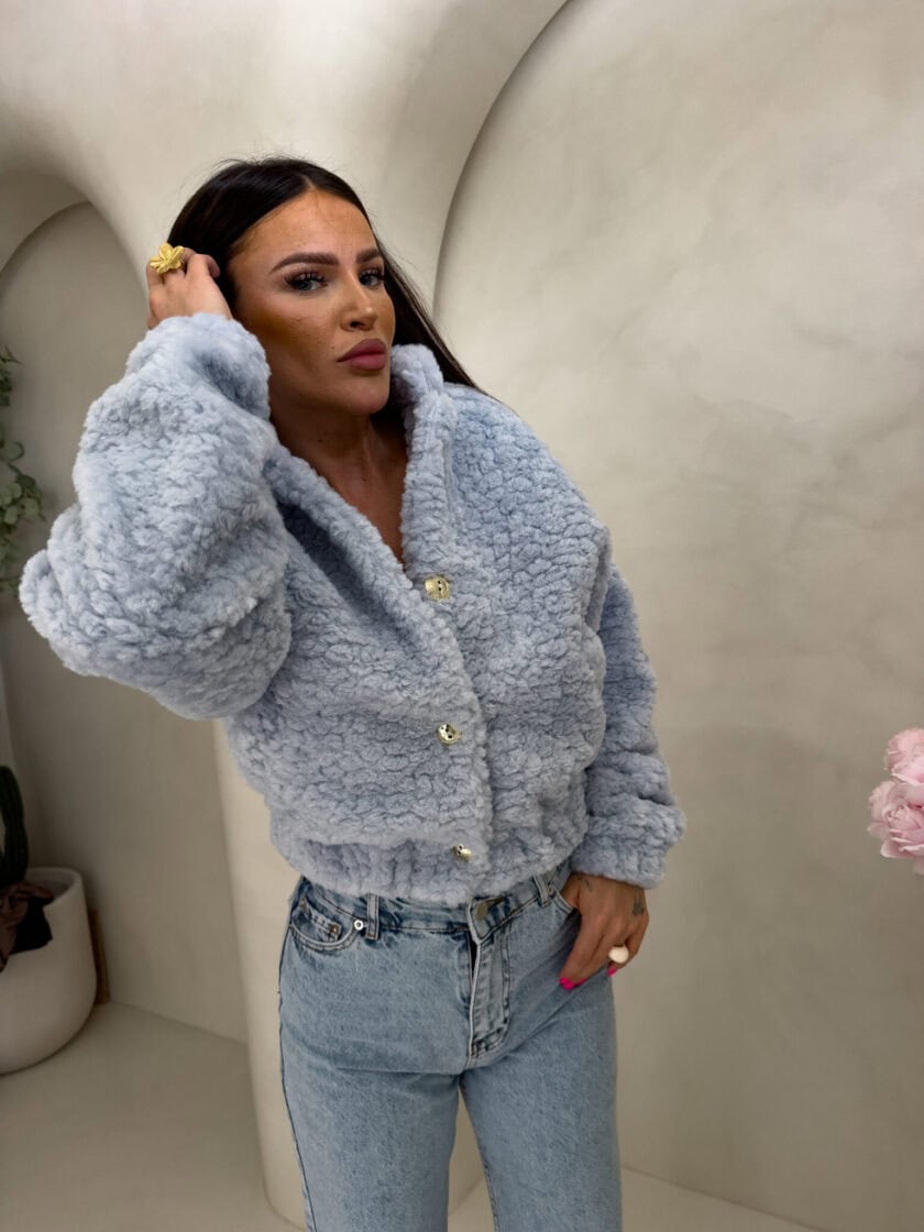 Kurtka bomberka CLOUDY – baby blue - obrazek 23