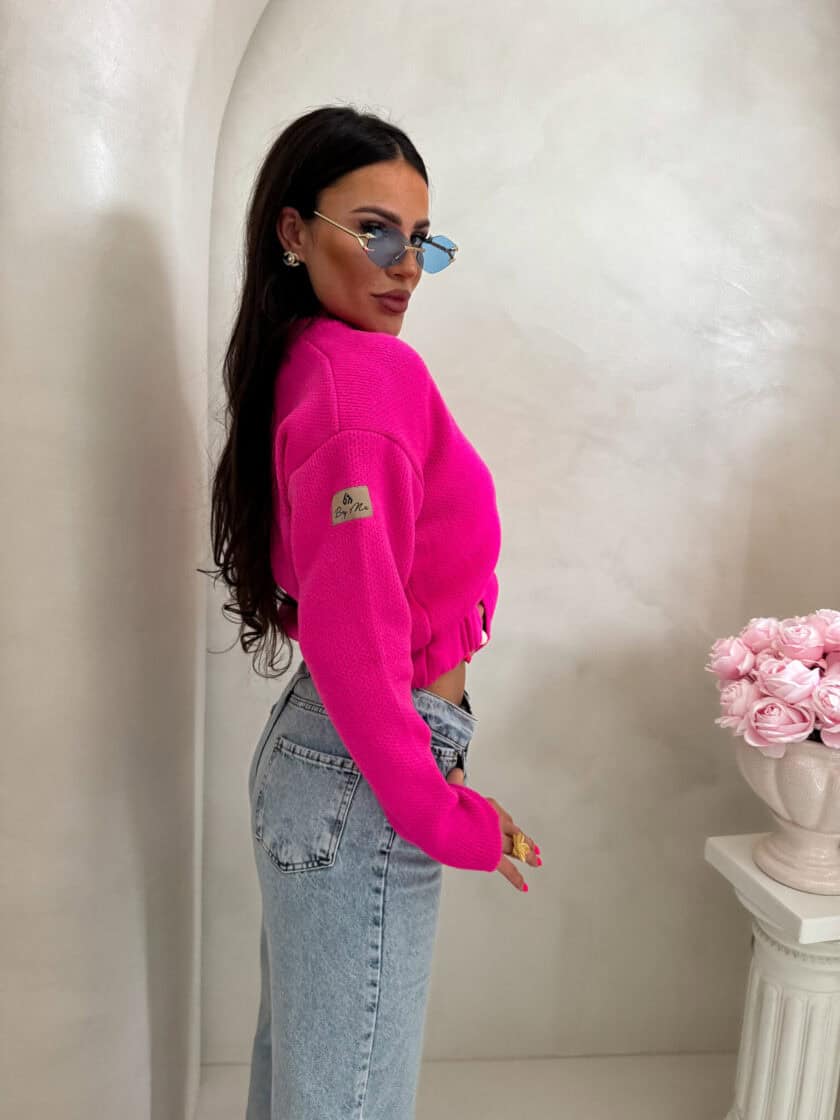 Bomberka MOHAIR - fuksja - obrazek 3