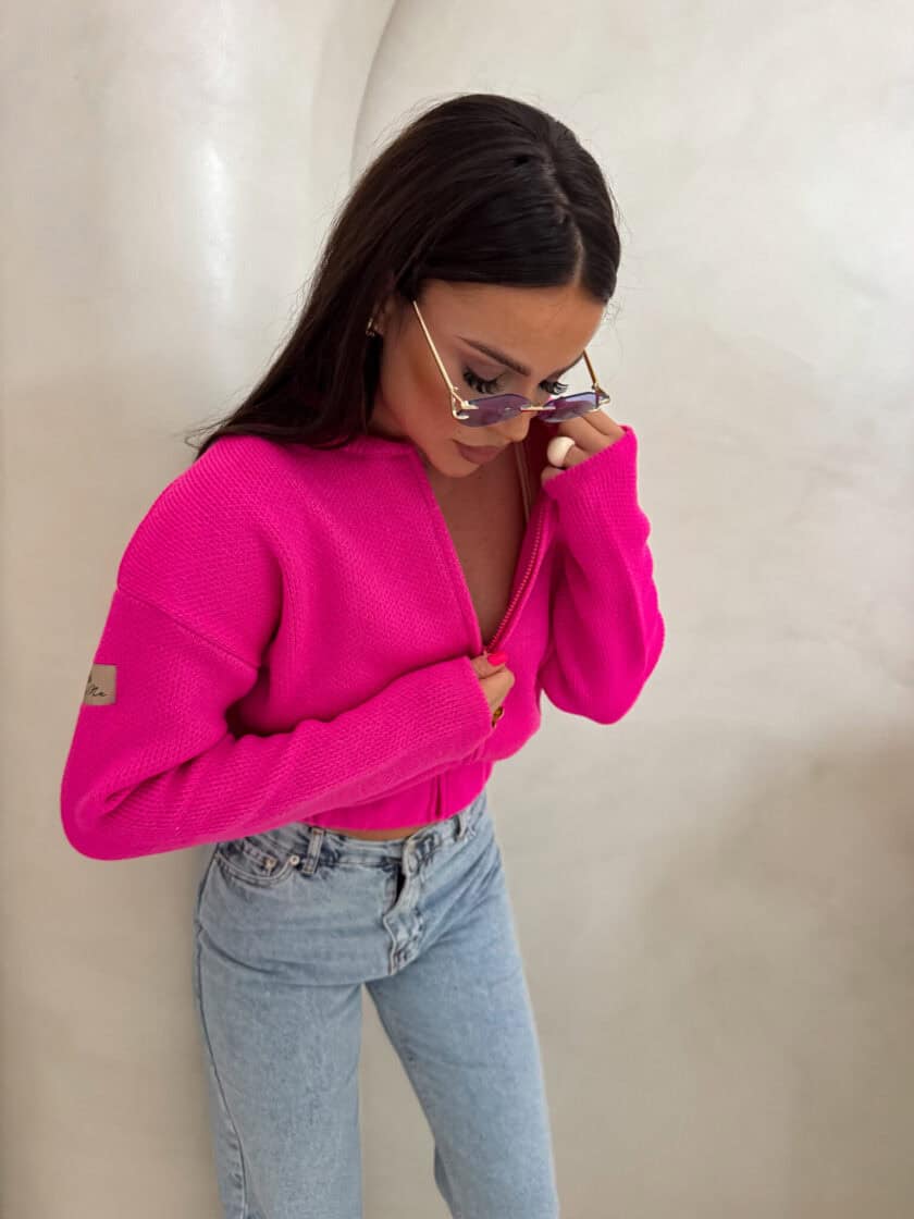 Bomberka MOHAIR - fuksja - obrazek 8