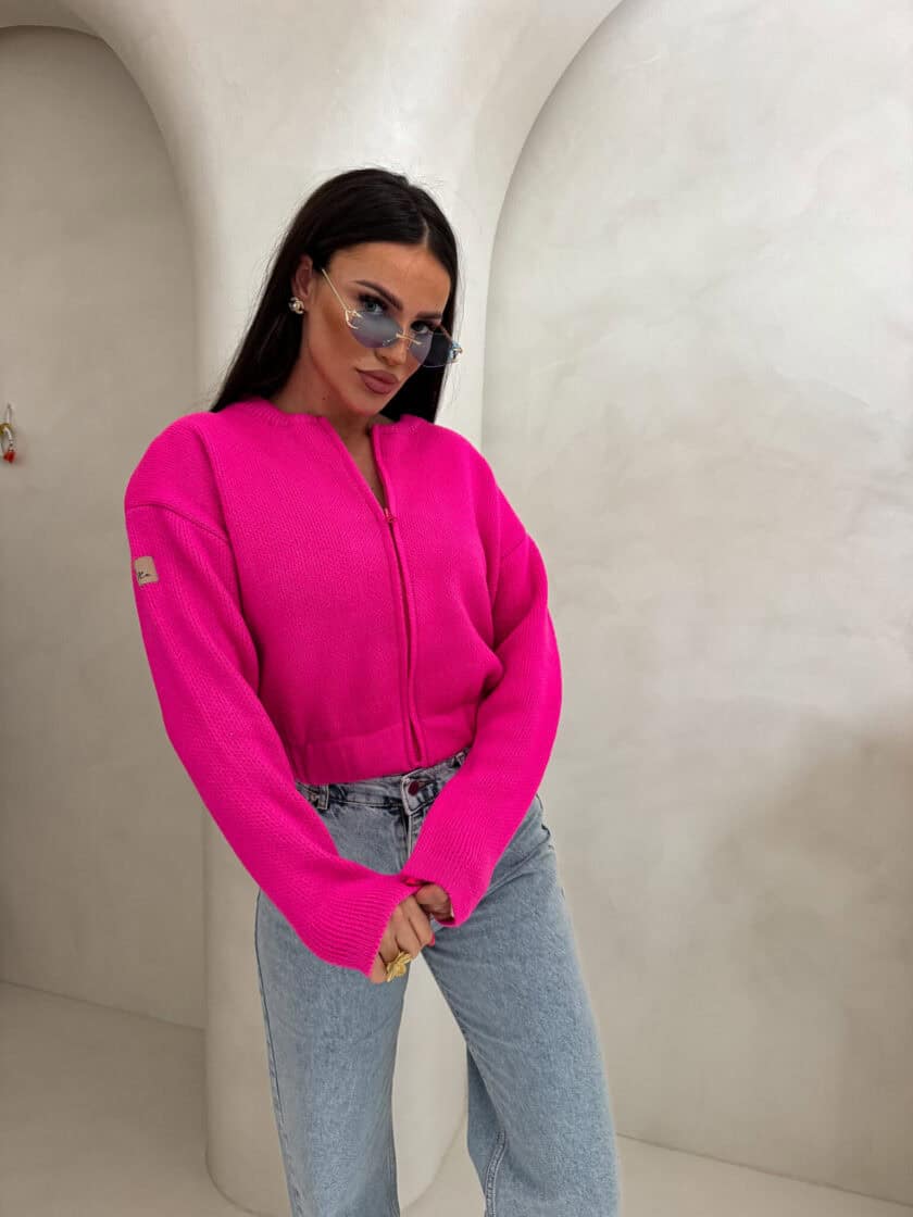 Bomberka MOHAIR - fuksja - obrazek 12