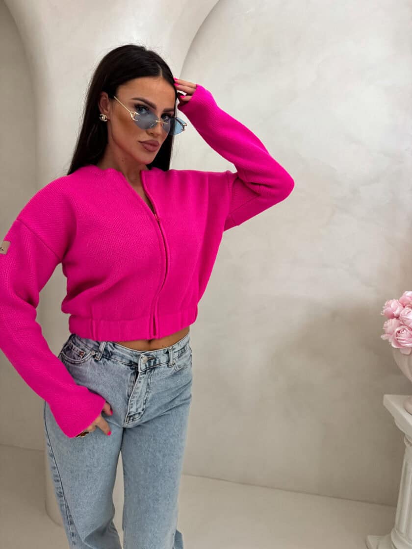 Bomberka MOHAIR - fuksja - obrazek 10