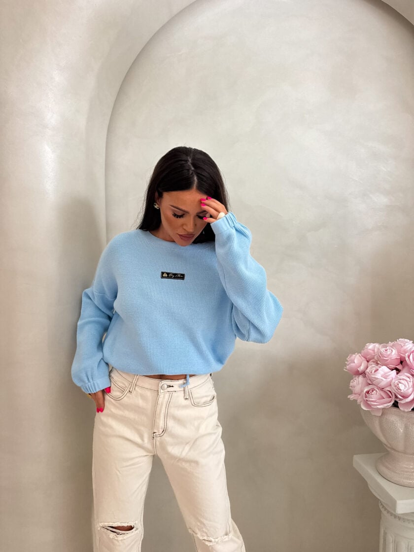 Sweter CANOA – niebieski - obrazek 6