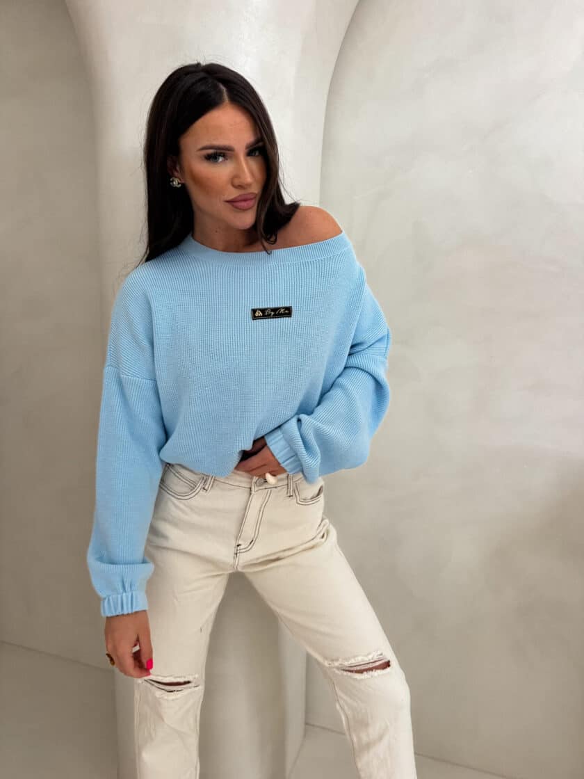 Sweter CANOA – niebieski - obrazek 16