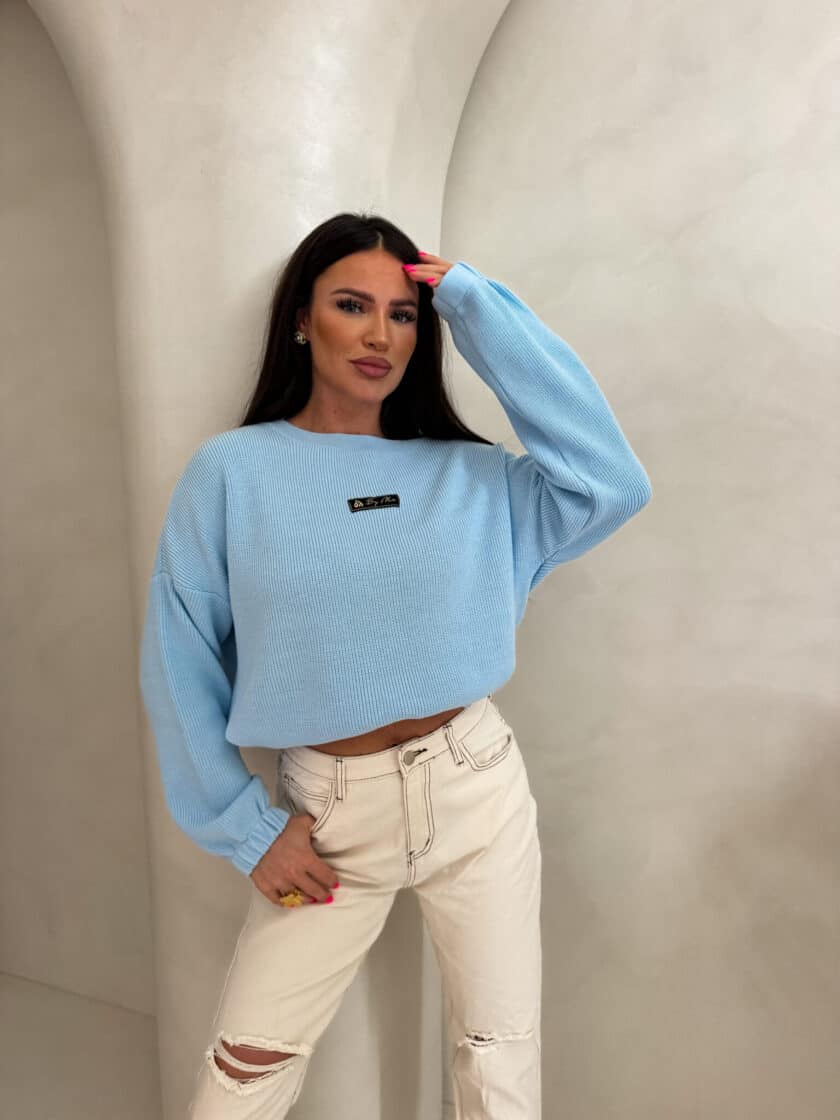 Sweter CANOA – niebieski - obrazek 7