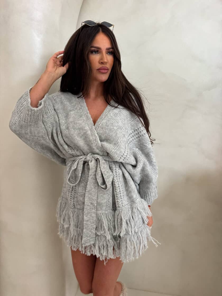 Kardigan ORIANA - szara - obrazek 3