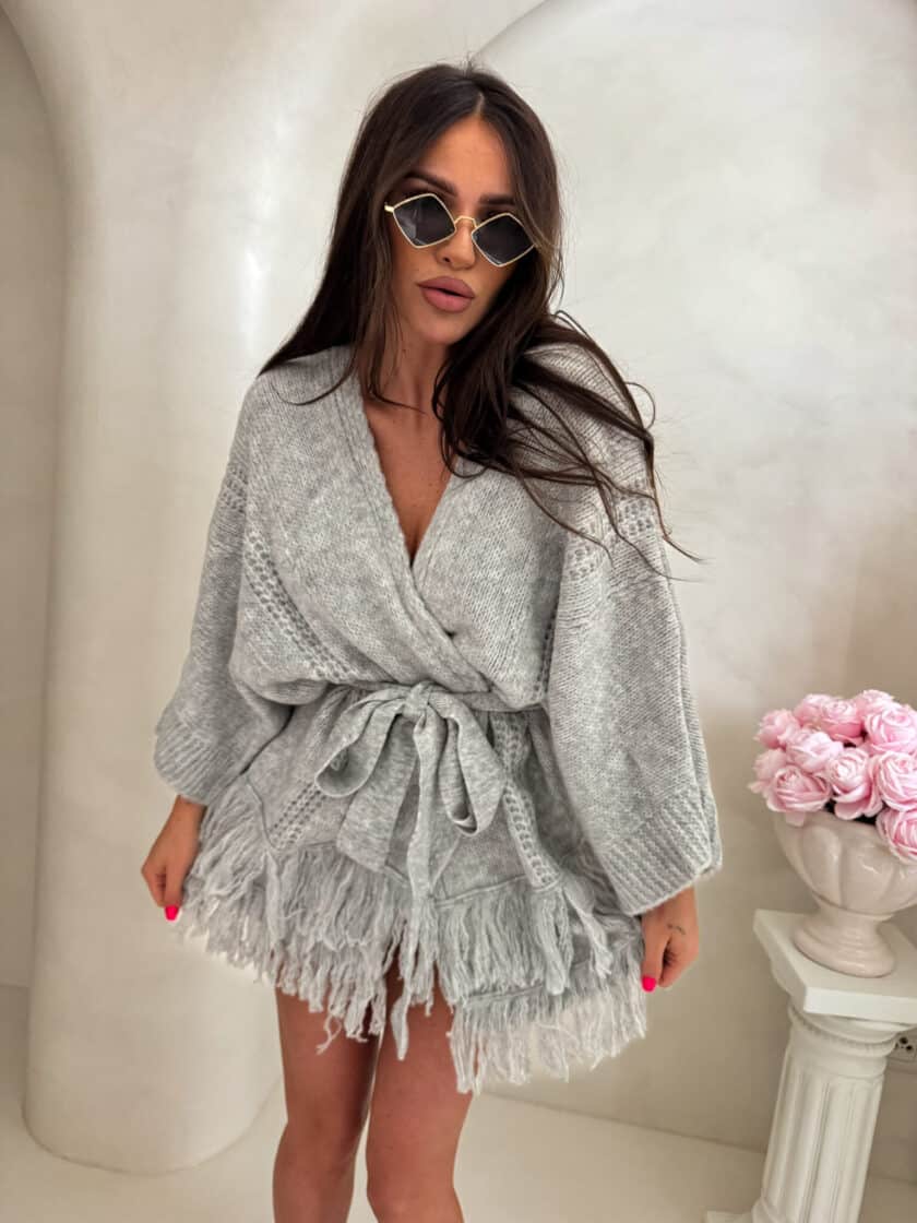 Kardigan ORIANA - szara - obrazek 9