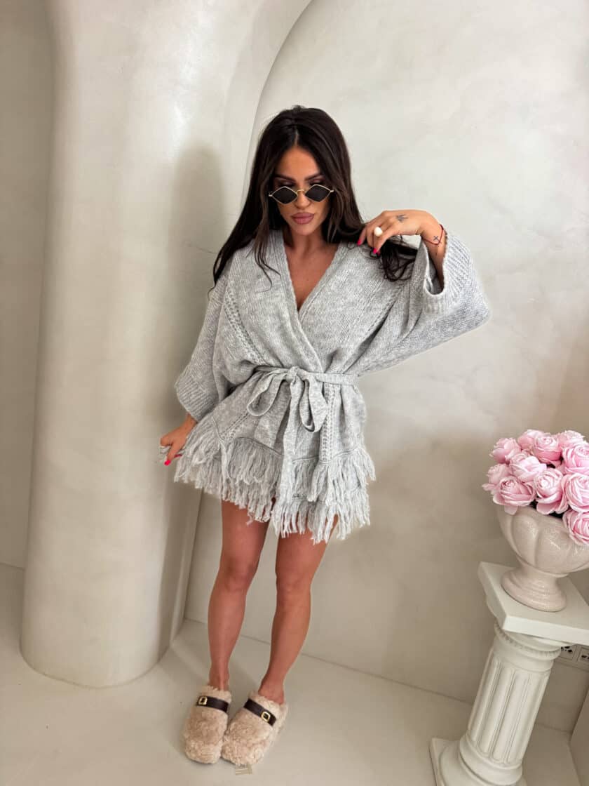 Kardigan ORIANA - szara - obrazek 6