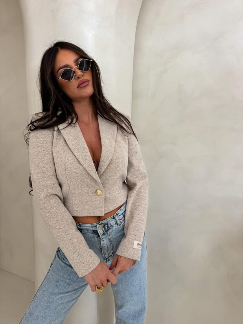 Marynarka SLIM melange - multi