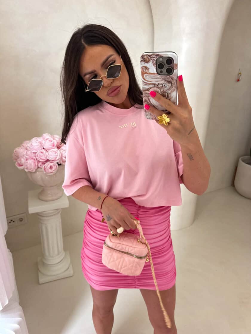 T-shirt pudełkowy ALLO - różowy - obrazek 20