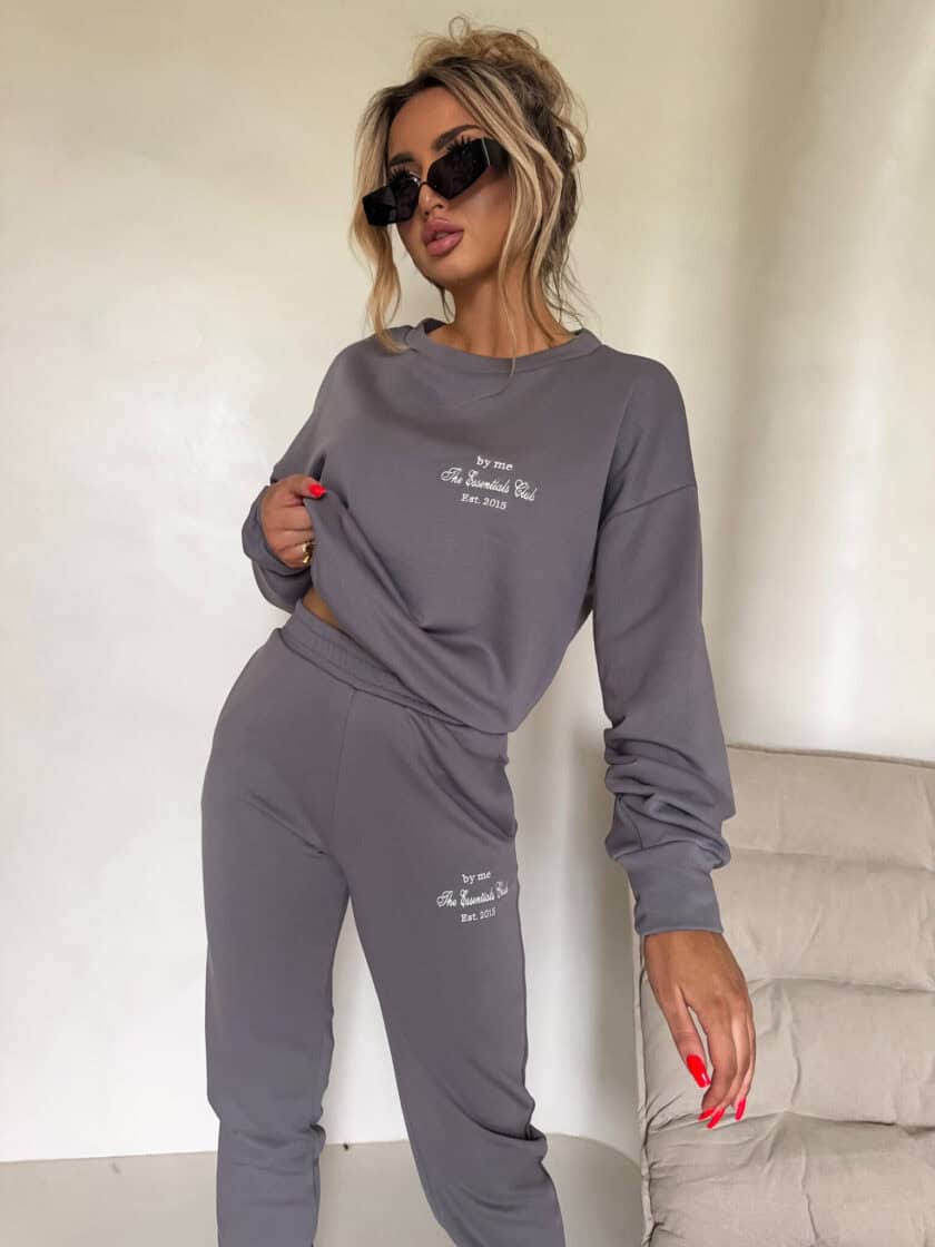 Spodnie ESSENTIAL – szare - obrazek 2