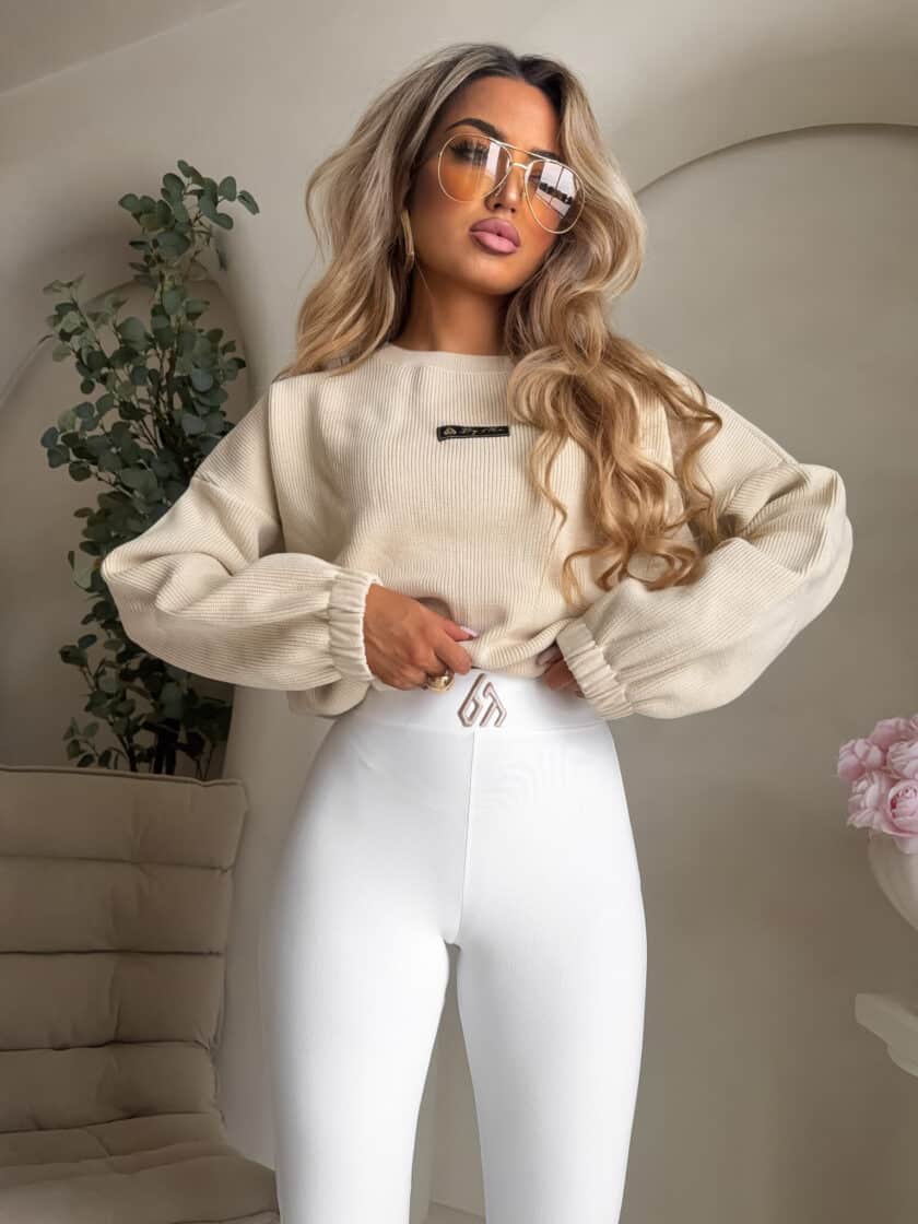 Sweter CANOA – jasny beż - obrazek 5