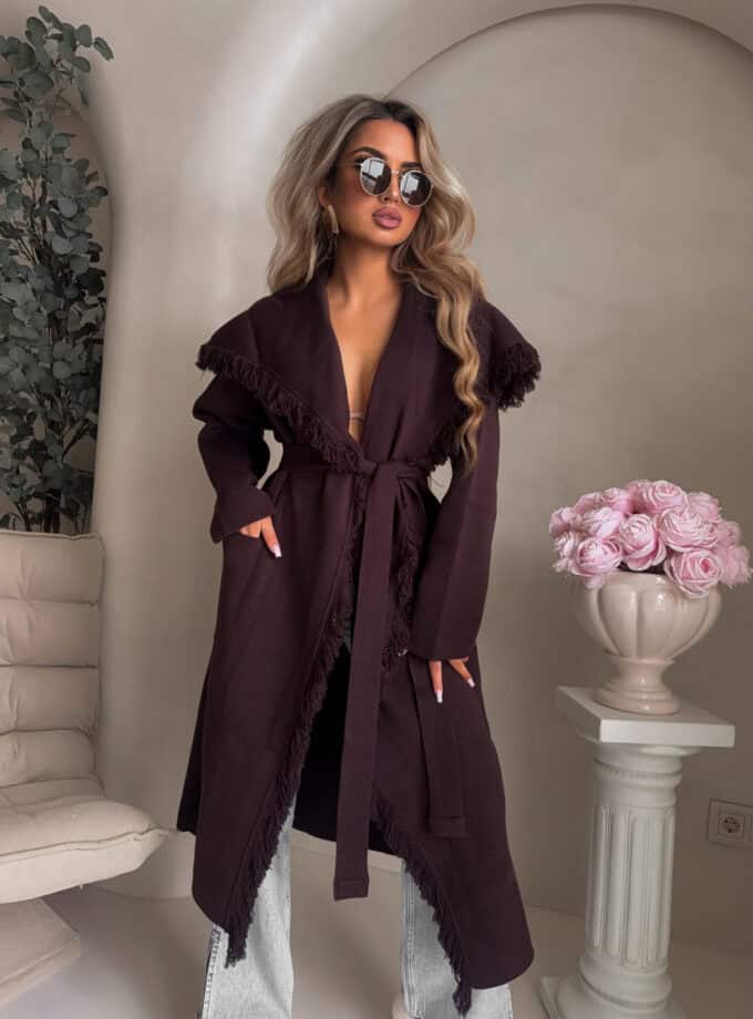 Płaszcz DIVA – czekoladowy