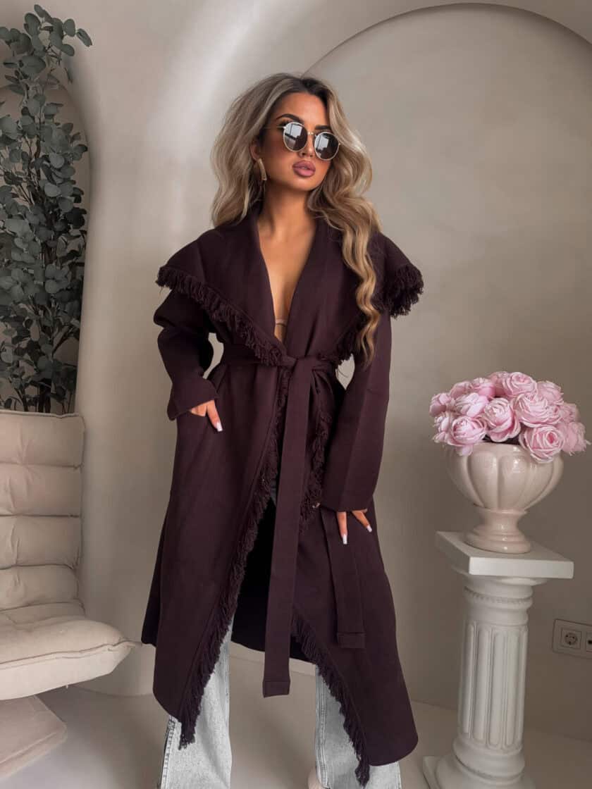 Płaszcz DIVA – czekoladowy