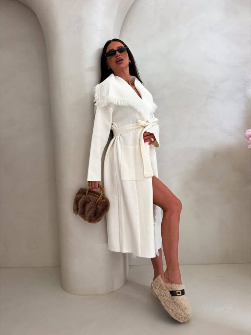 Płaszcz DIVA – ecru - obrazek 2