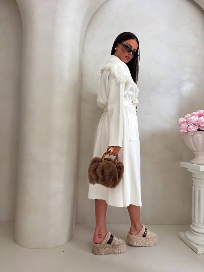 Płaszcz DIVA – ecru - obrazek 8