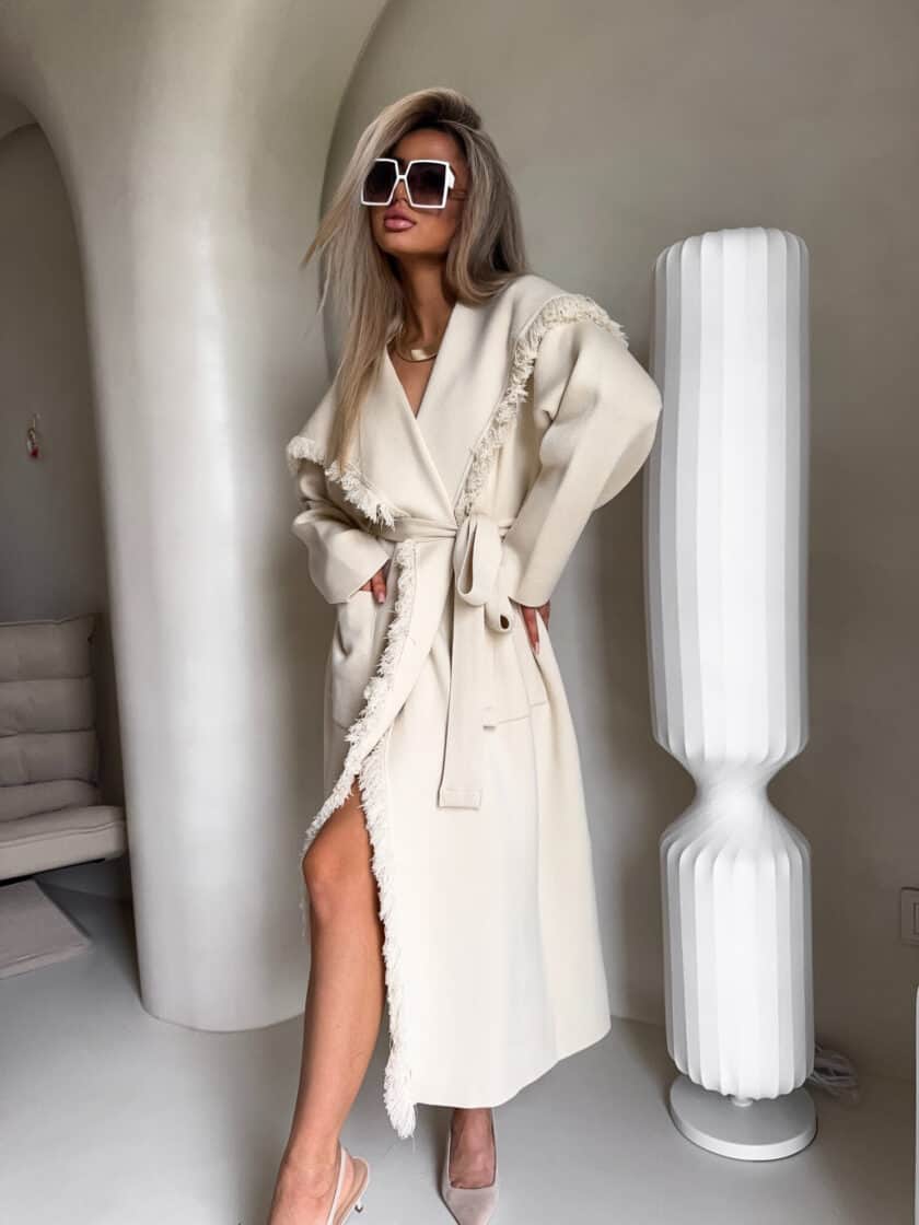 Płaszcz DIVA – jasny beż - obrazek 5