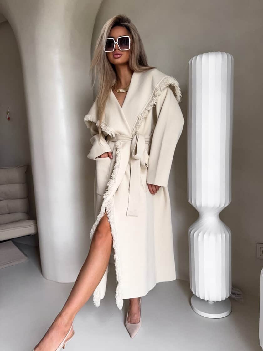 Płaszcz DIVA – jasny beż - obrazek 9