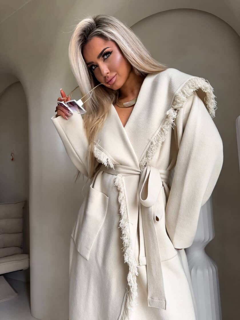 Płaszcz DIVA – jasny beż - obrazek 7