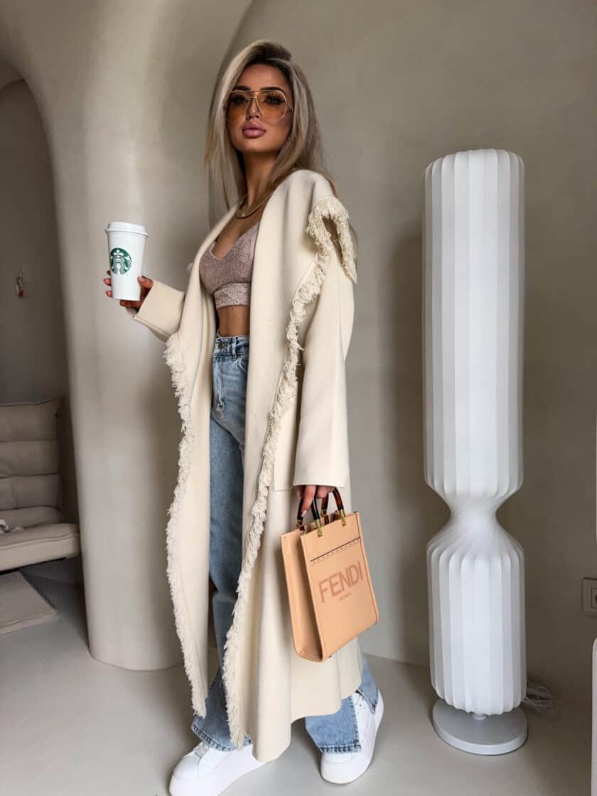 Płaszcz DIVA – jasny beż - obrazek 11