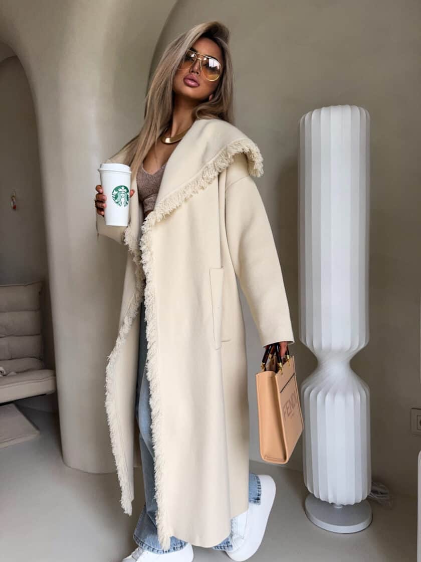 Płaszcz DIVA – jasny beż