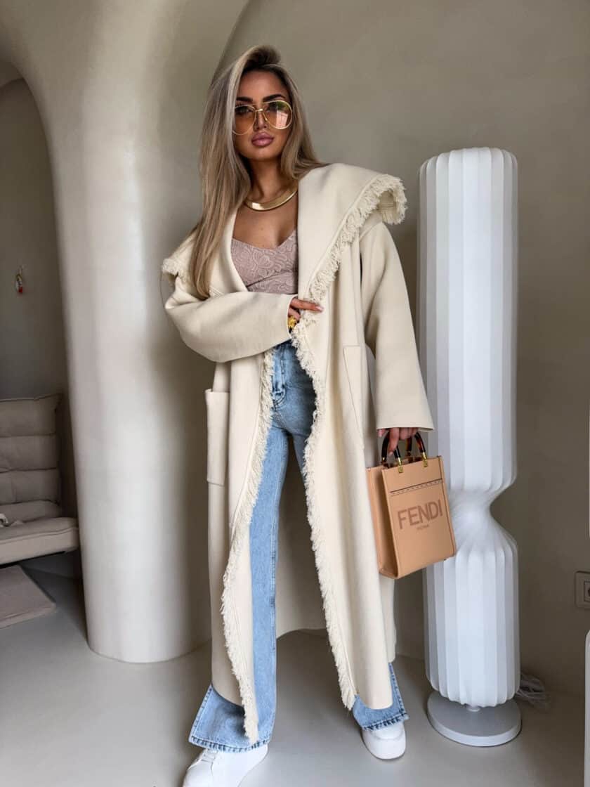 Płaszcz DIVA – jasny beż - obrazek 10