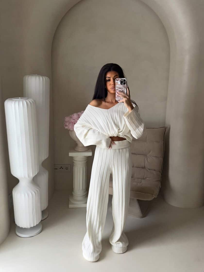 Komplet CANDICE – ecru - obrazek 4