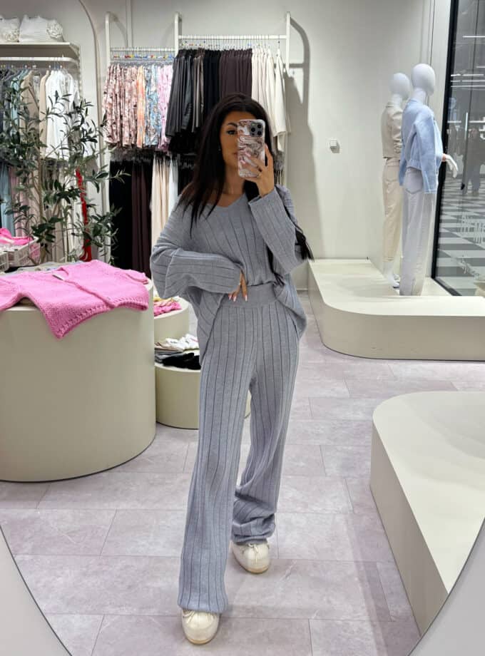 Komplet CANDICE – szary