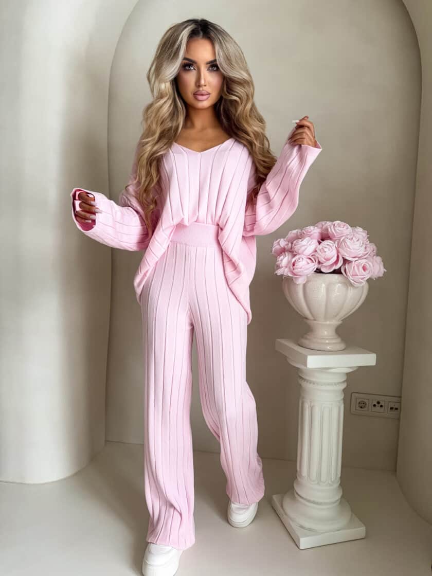 Komplet CANDICE – pudrowy róż - obrazek 3